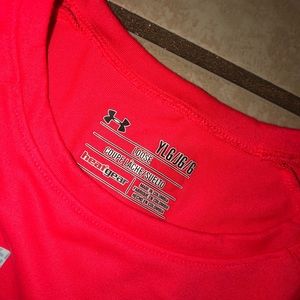 Coral under armor kids shirt